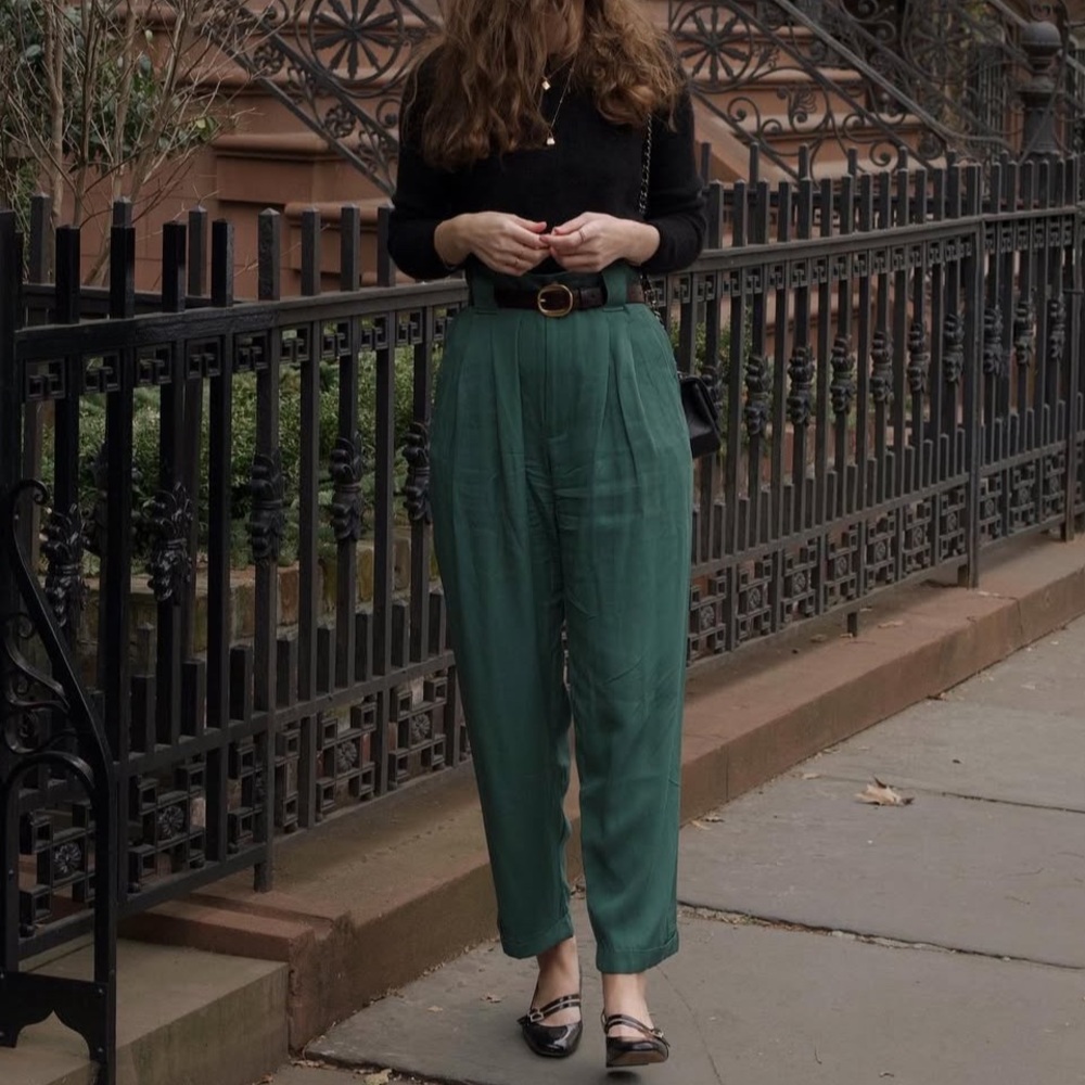 NA NIN Townes Trousers in Vintage Wash Modal Topiary XS - Picture 4 of 13